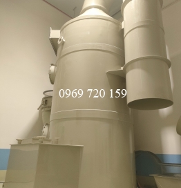 Tháp xử lý mùi cho nhà máy Nissin Bắc Ninh