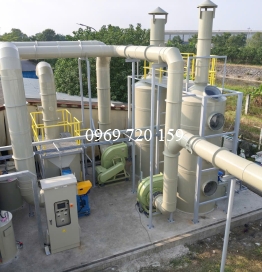 Dự án xử lý hơi Cyanua, acid bazo, mùi khói hàn thiếc tại kcn Bắc Thăng Long Hà Nội.