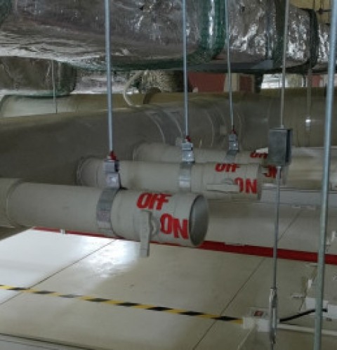 Lắp đặt tháp hấp thụ Composite
