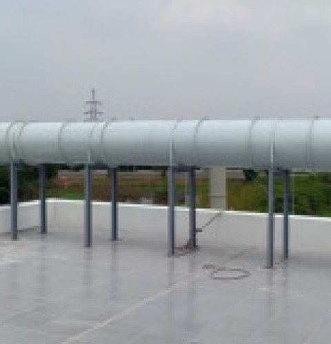 Lắp đặt tháp hấp thụ hơi nhà máy xử lý nước thải Vingroup Tây Mỗ- Hà Nội