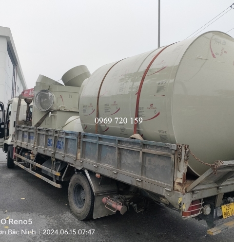 Tháp xử lý mùi cho nhà máy Nissin Bắc Ninh