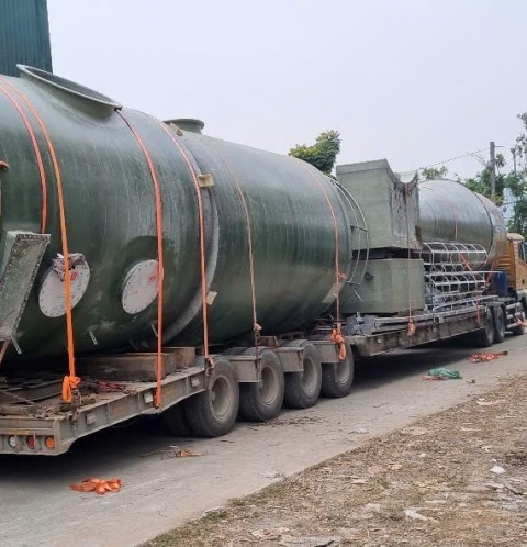 Tháp hấp thụ nhựa Composite- dự án nhà máy Phú Mỹ 3- BRVT