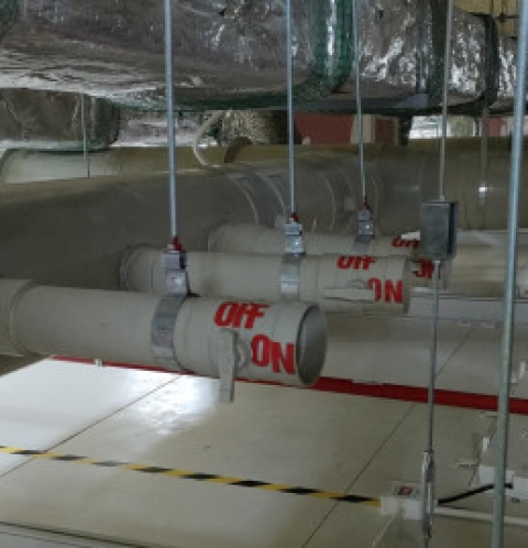 Lắp đặt tháp hấp thụ Composite