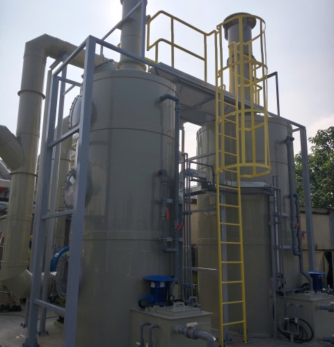 Dự án xử lý hơi Cyanua, acid bazo, mùi khói hàn thiếc tại kcn Bắc Thăng Long Hà Nội.