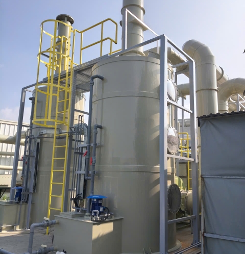 Dự án xử lý hơi Cyanua, acid bazo, mùi khói hàn thiếc tại kcn Bắc Thăng Long Hà Nội.